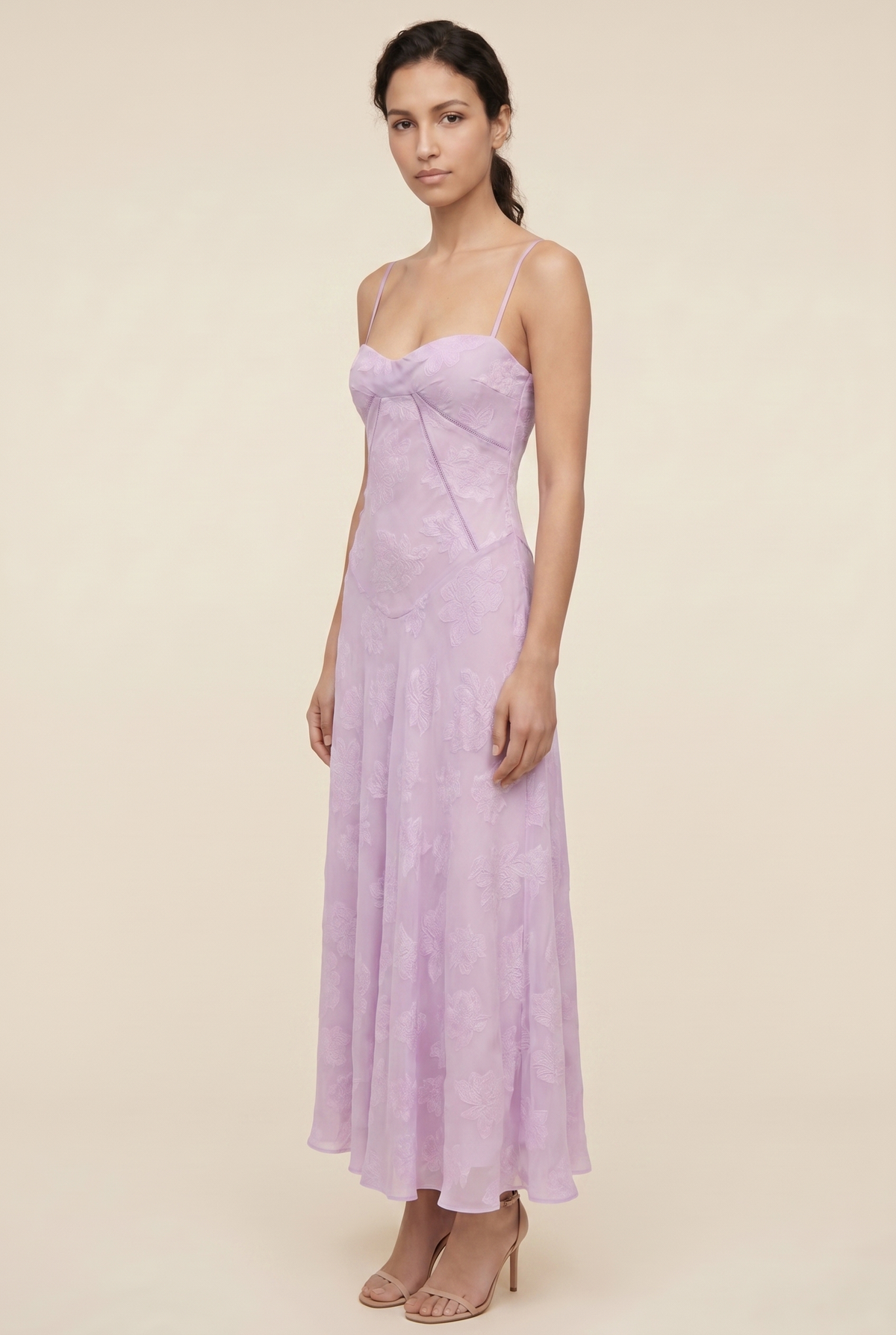 AURORE | LACE MAXI DRESS - Lilac