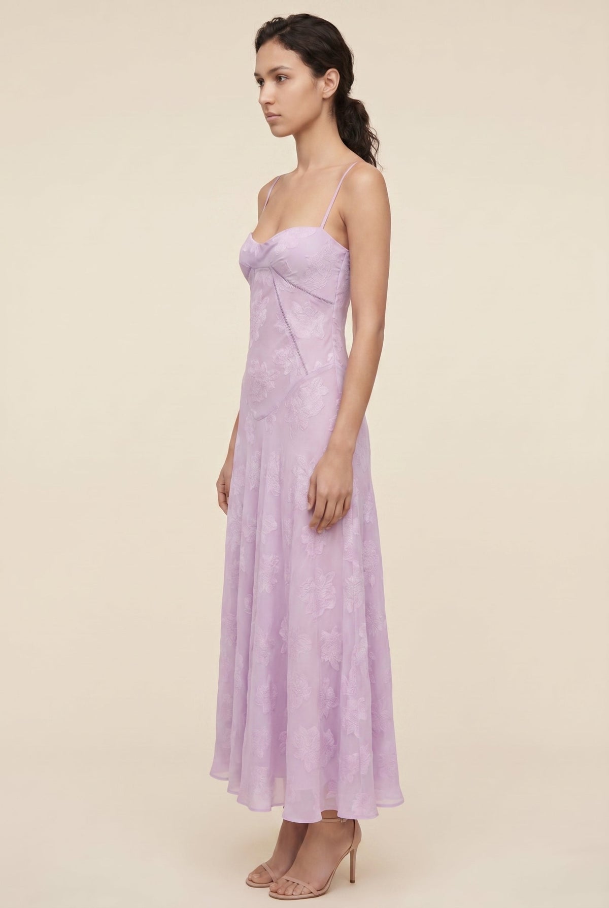 AURORE | LACE MAXI DRESS - Lilac