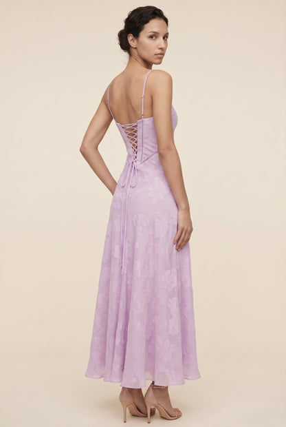 AURORE | LACE MAXI DRESS - Lilac