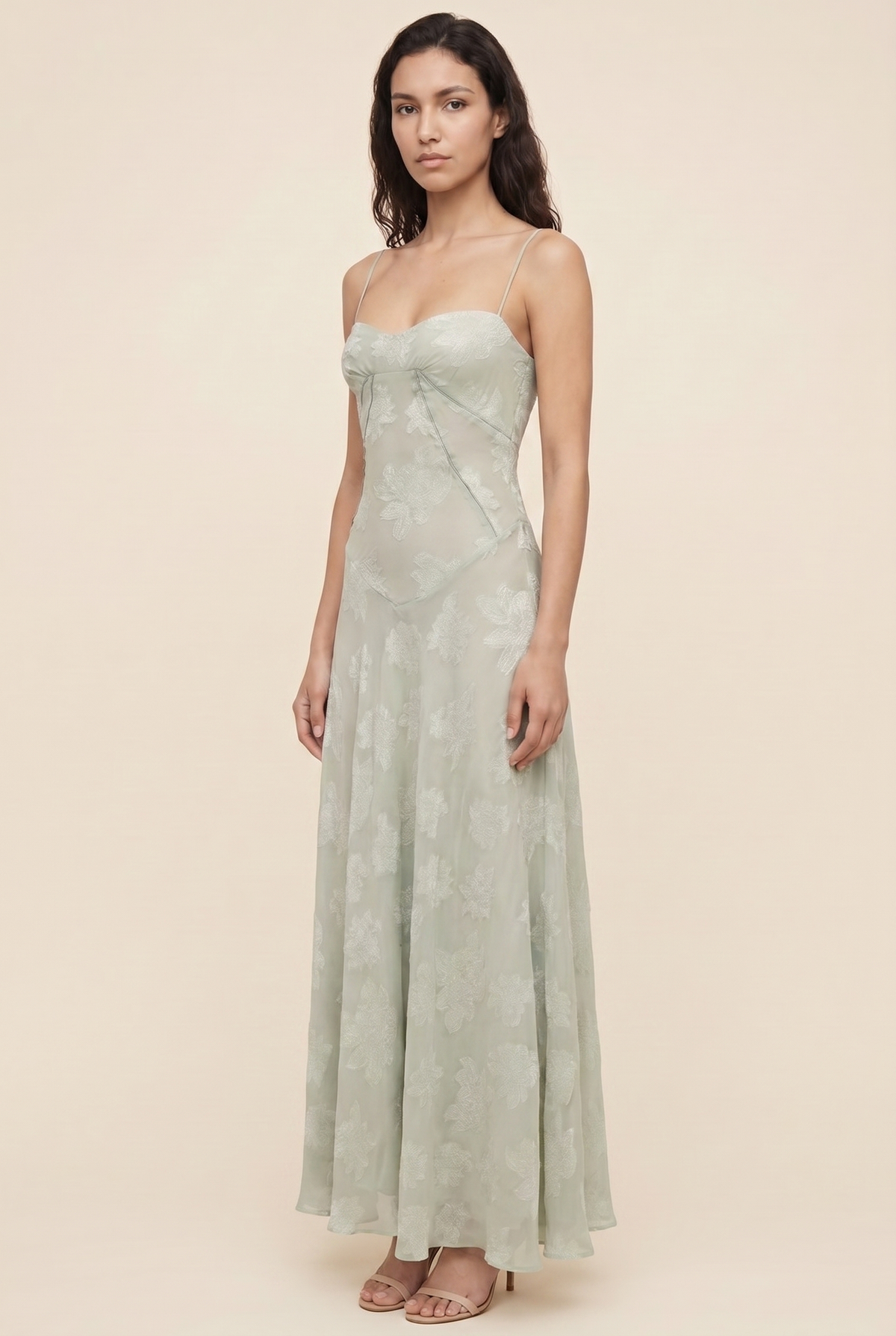 AURORE | LACE MAXI DRESS - Sage Green
