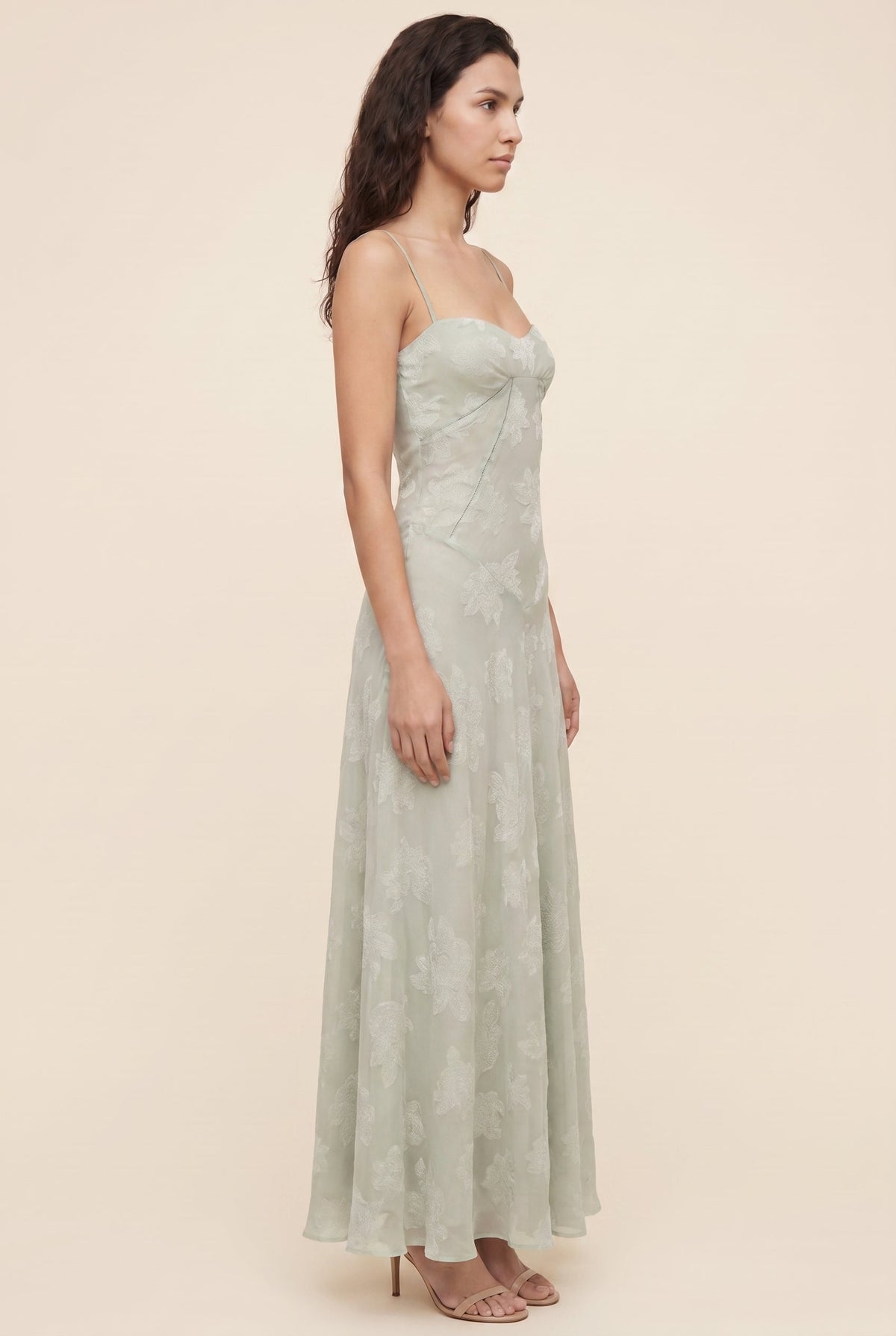 AURORE | LACE MAXI DRESS - Sage Green