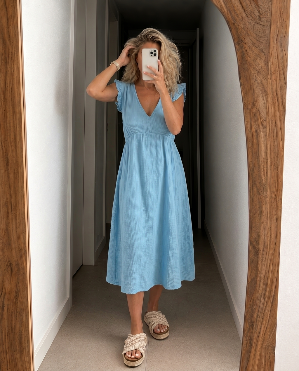 BELISANDE | MIDI DRESS - Blue