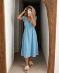 BELISANDE | MIDI DRESS - Blue