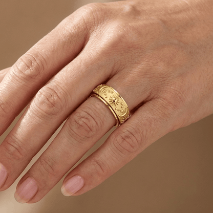 BETTANY | CELESTIAL SPINNER RING - Gold
