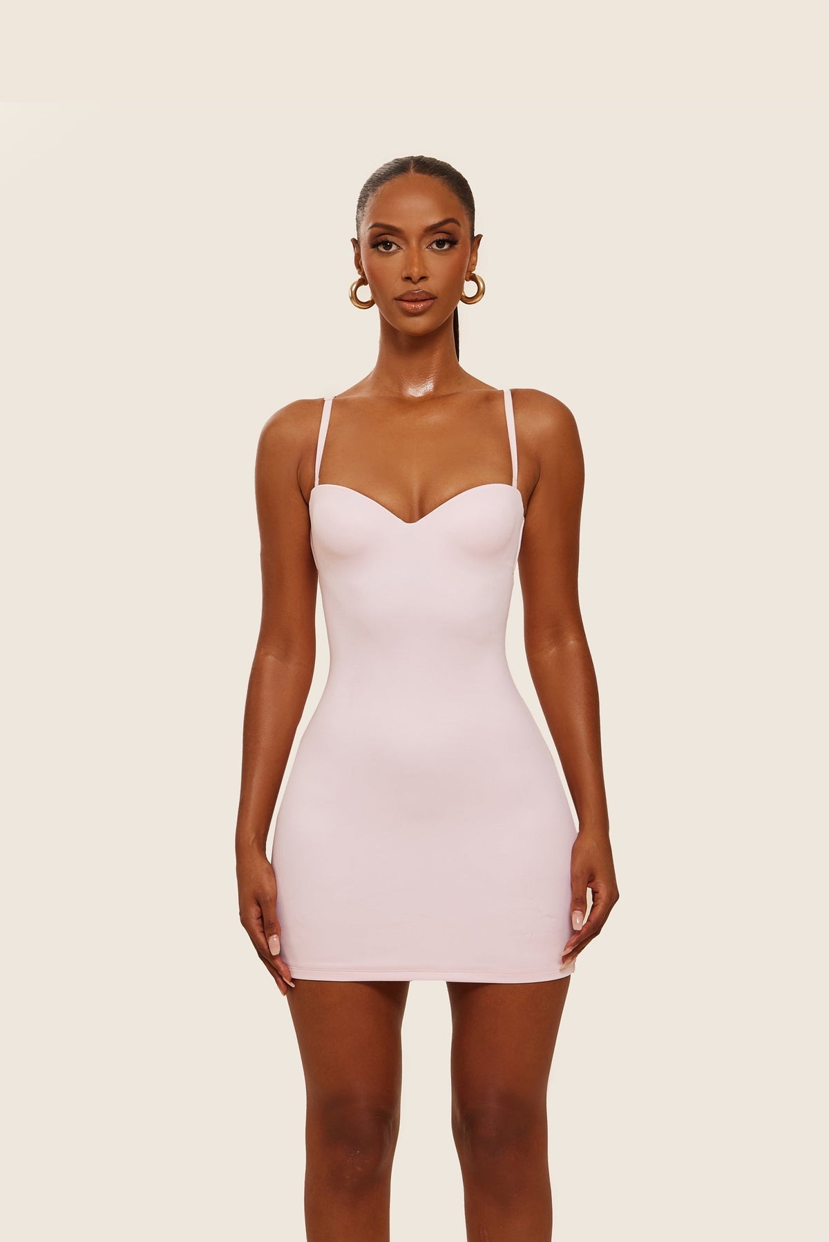 CALLIOPE | SCULPTED MINI DRESS - Pink