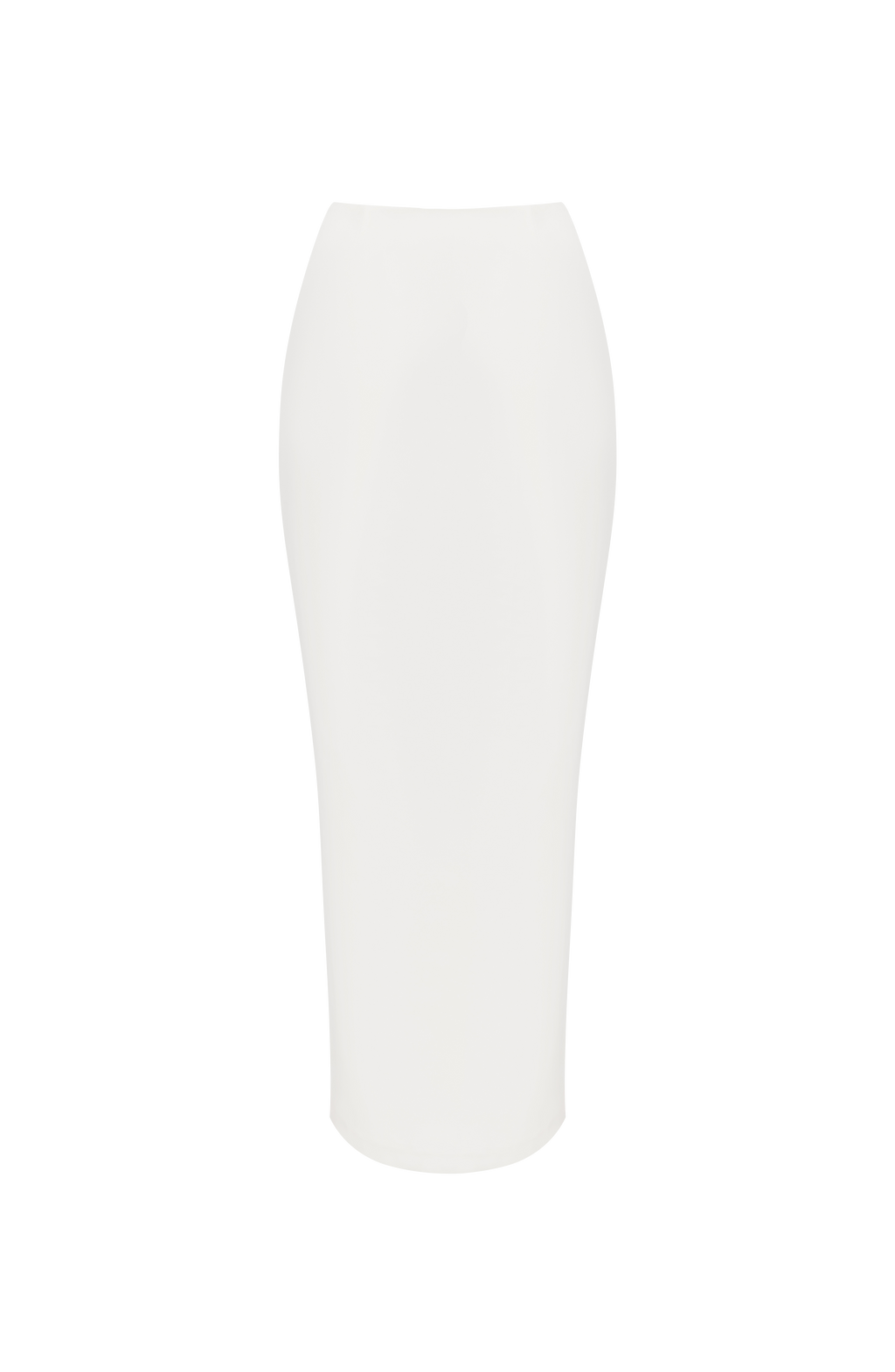 CAROLENA | SATIN PENCIL MIDI SKIRT - Ivory