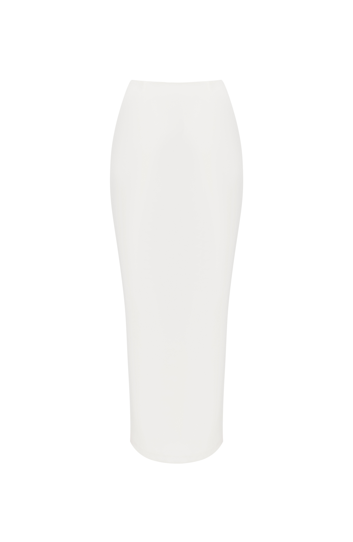 CAROLENA | SATIN PENCIL MIDI SKIRT - Ivory