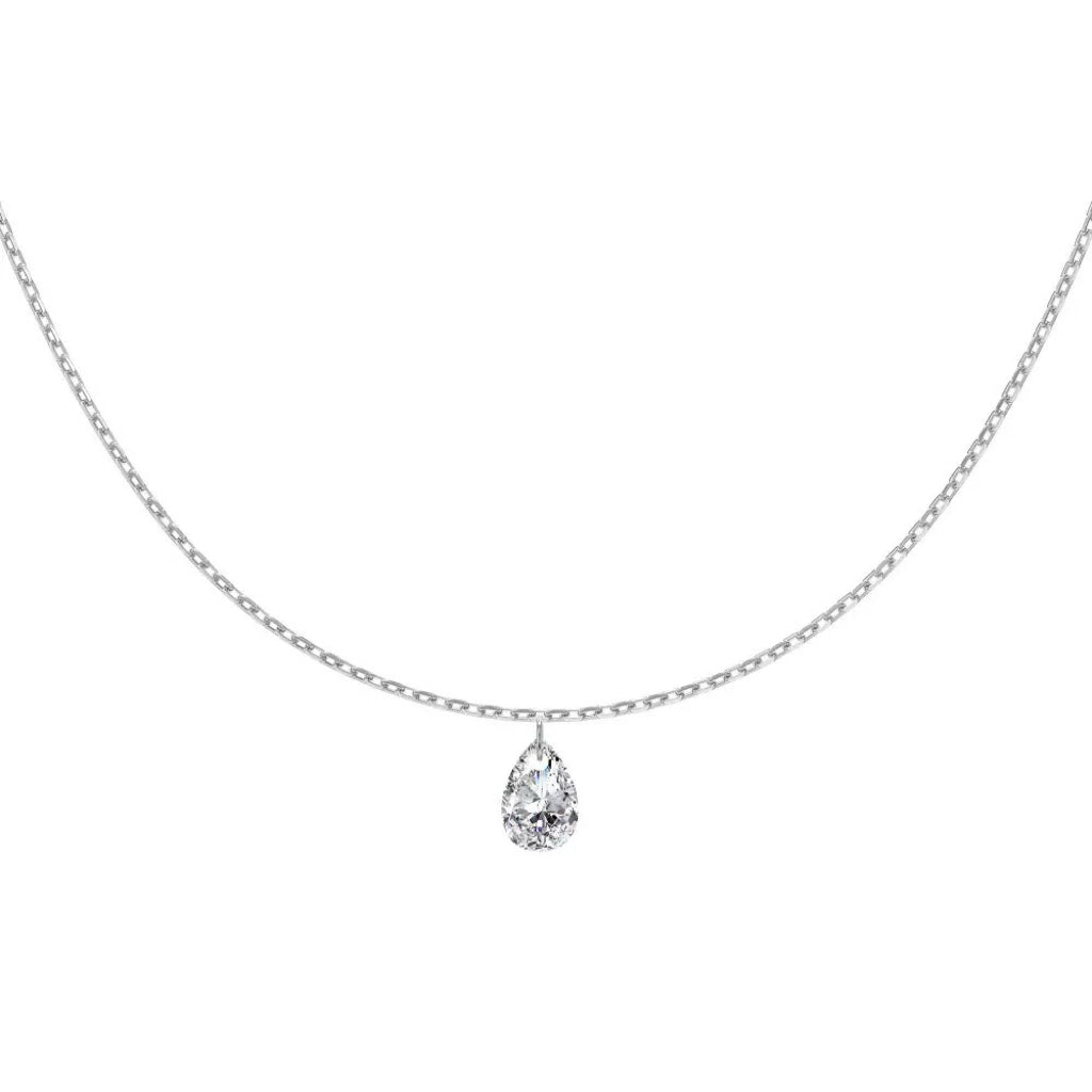 CERIDWEN | PEAR DROP NECKLACE - Silver