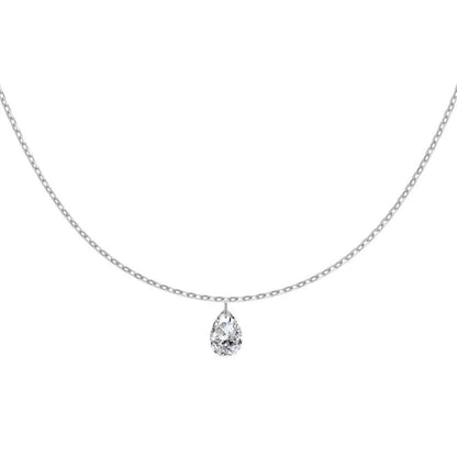 CERIDWEN | PEAR DROP NECKLACE - Silver
