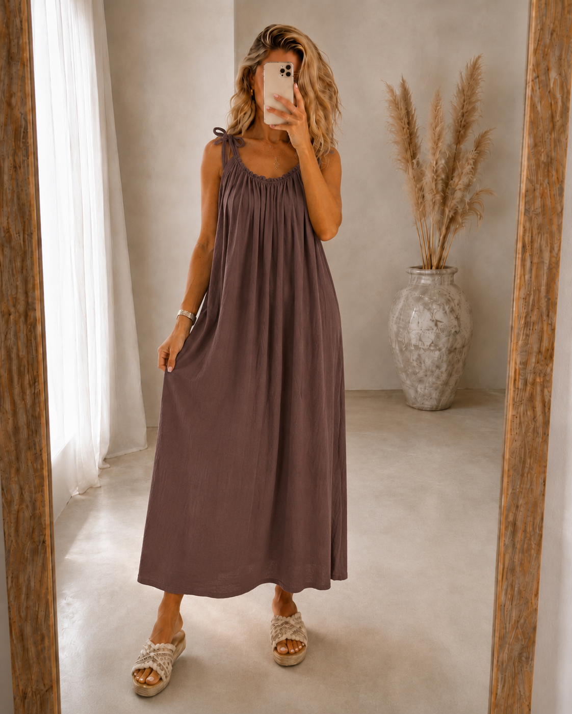 CERISE | MAXI DRESS - Brown