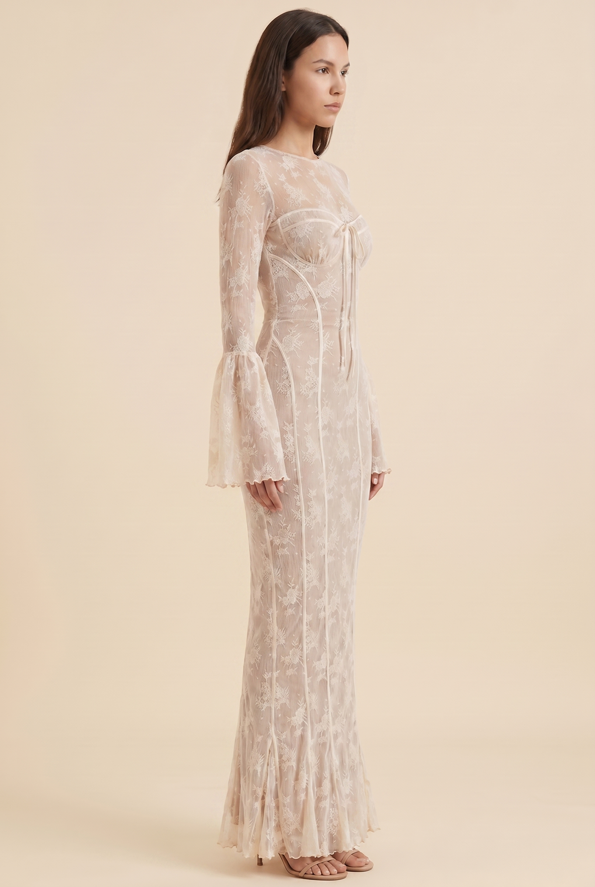 CHANTAL | LACE MAXI DRESS - Ivory