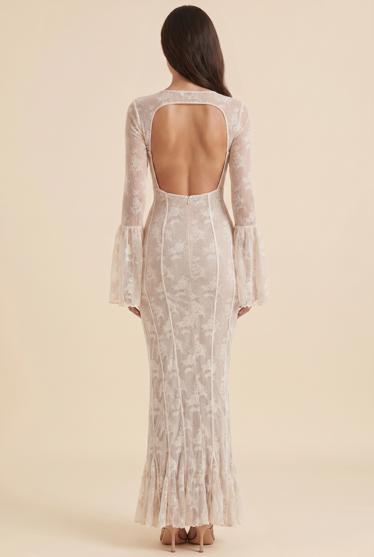 CHANTAL | LACE MAXI DRESS - Ivory