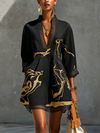 Black Gold Floral