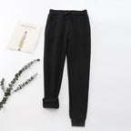 DACIA | LINED DRAWSTRING JOGGER PANTS - Black