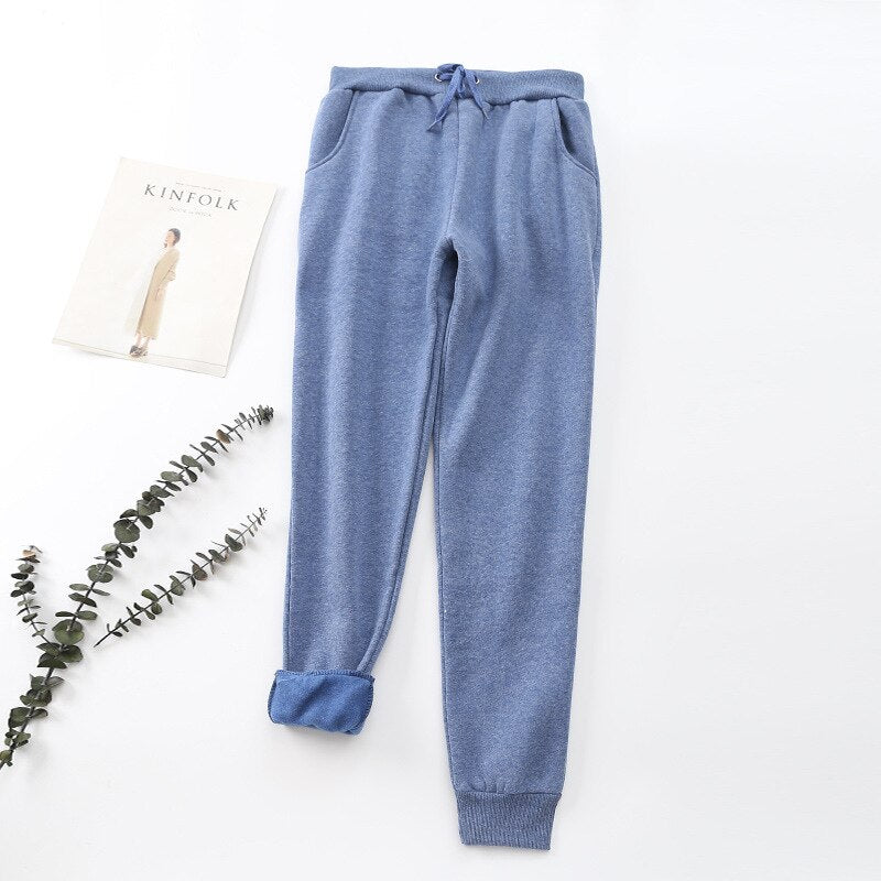 DACIA | LINED DRAWSTRING JOGGER PANTS - Periwinkle Blue