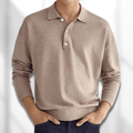 DAMON | FINE KNIT POLO SHIRT - Khaki