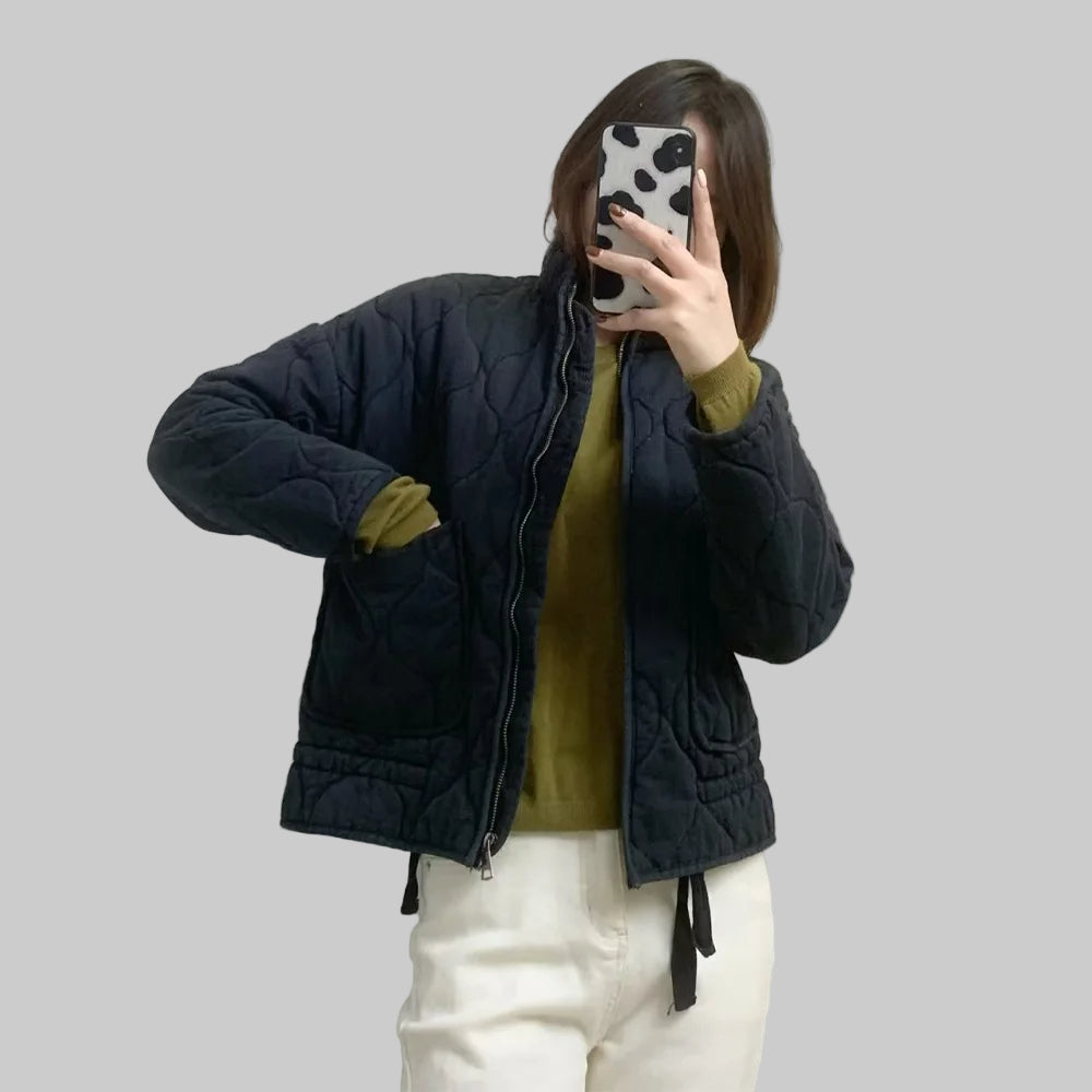 DELFINA | QUILTED JACKET - Black