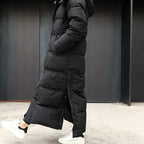 DENALI | HOODED LONGLINE PUFFER COAT - Black