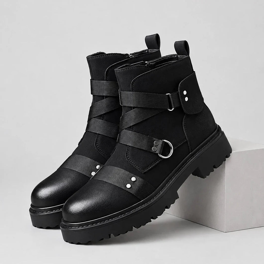 DESMOND | COMBAT BOOTS - Black