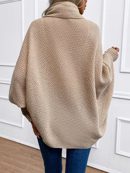 DEVON | BATWING OPEN FRONT CARDIGAN - Khaki