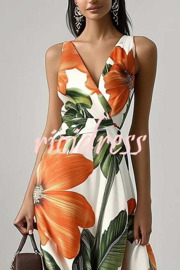 DINORA | FLORAL MAXI DRESS - Tropical Floral