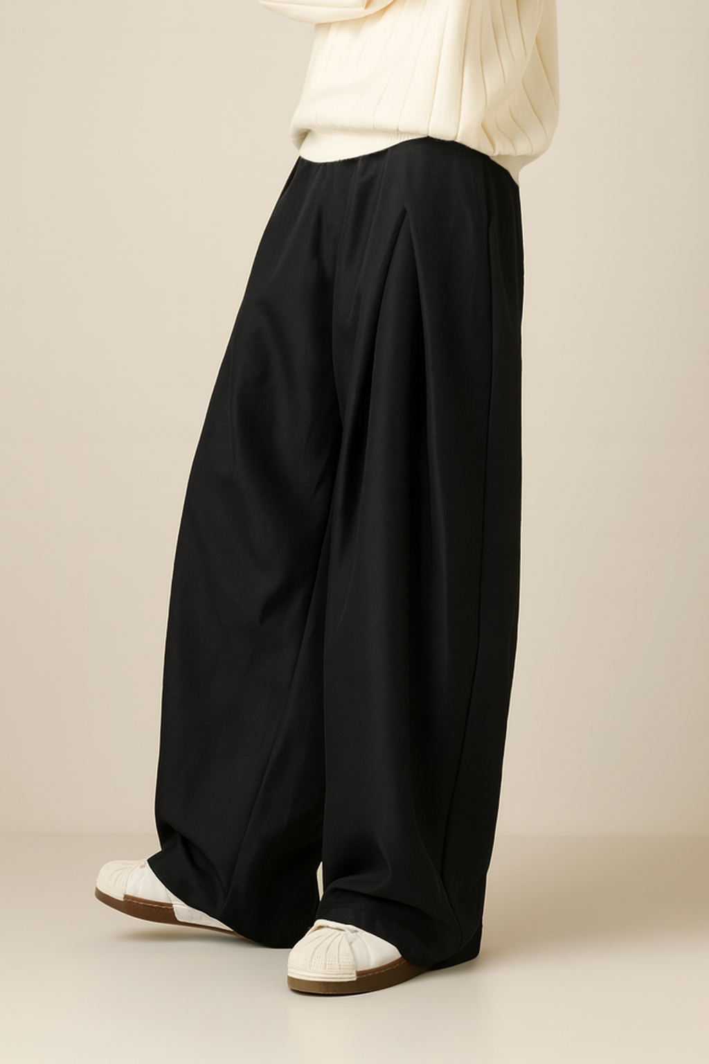 DORIAN | WIDE-LEG PLEATED TROUSERS