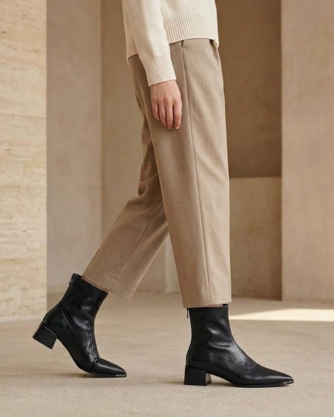ELEANORA | BLOCK-HEEL ANKLE BOOTS