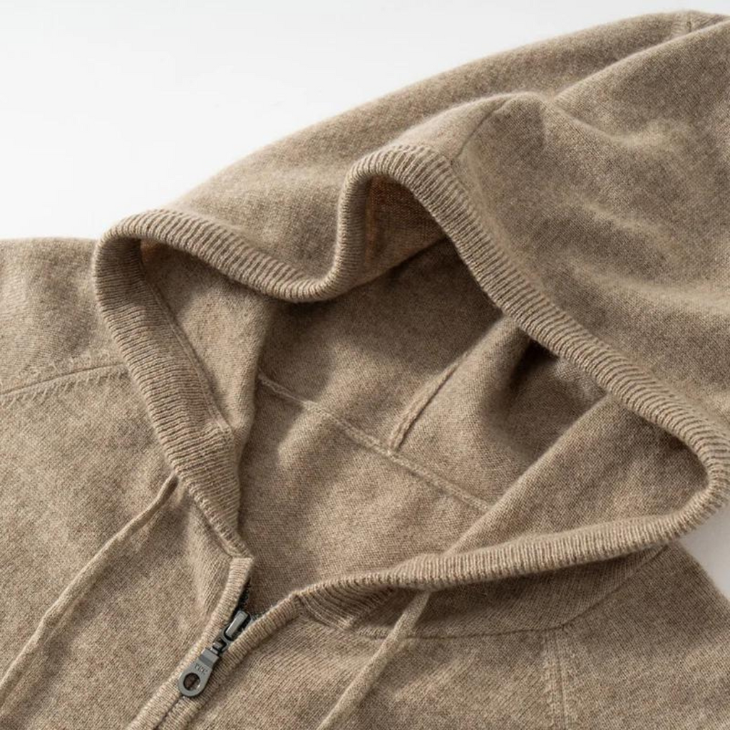 ENZO | HOODED ZIP CARDIGAN