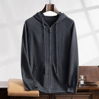 ENZO | HOODED ZIP CARDIGAN