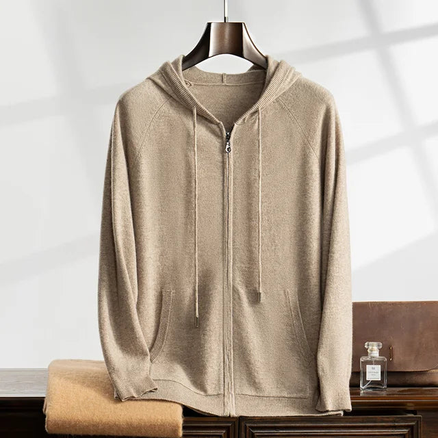 ENZO | HOODED ZIP CARDIGAN