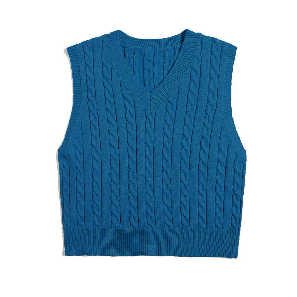 ESMAY | KNIT TOP - Blue