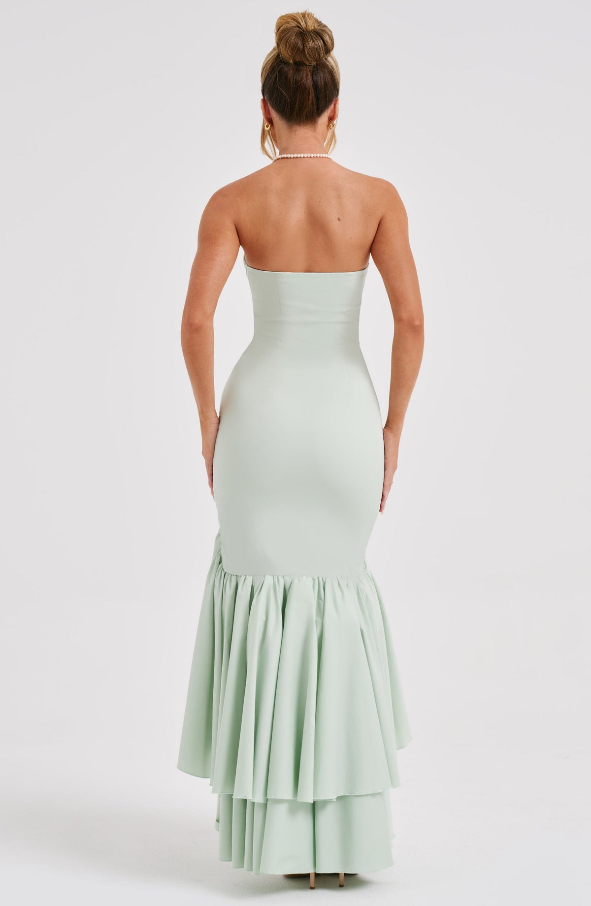 ESPERANZA | RUFFLE MAXI DRESS - Mint Green