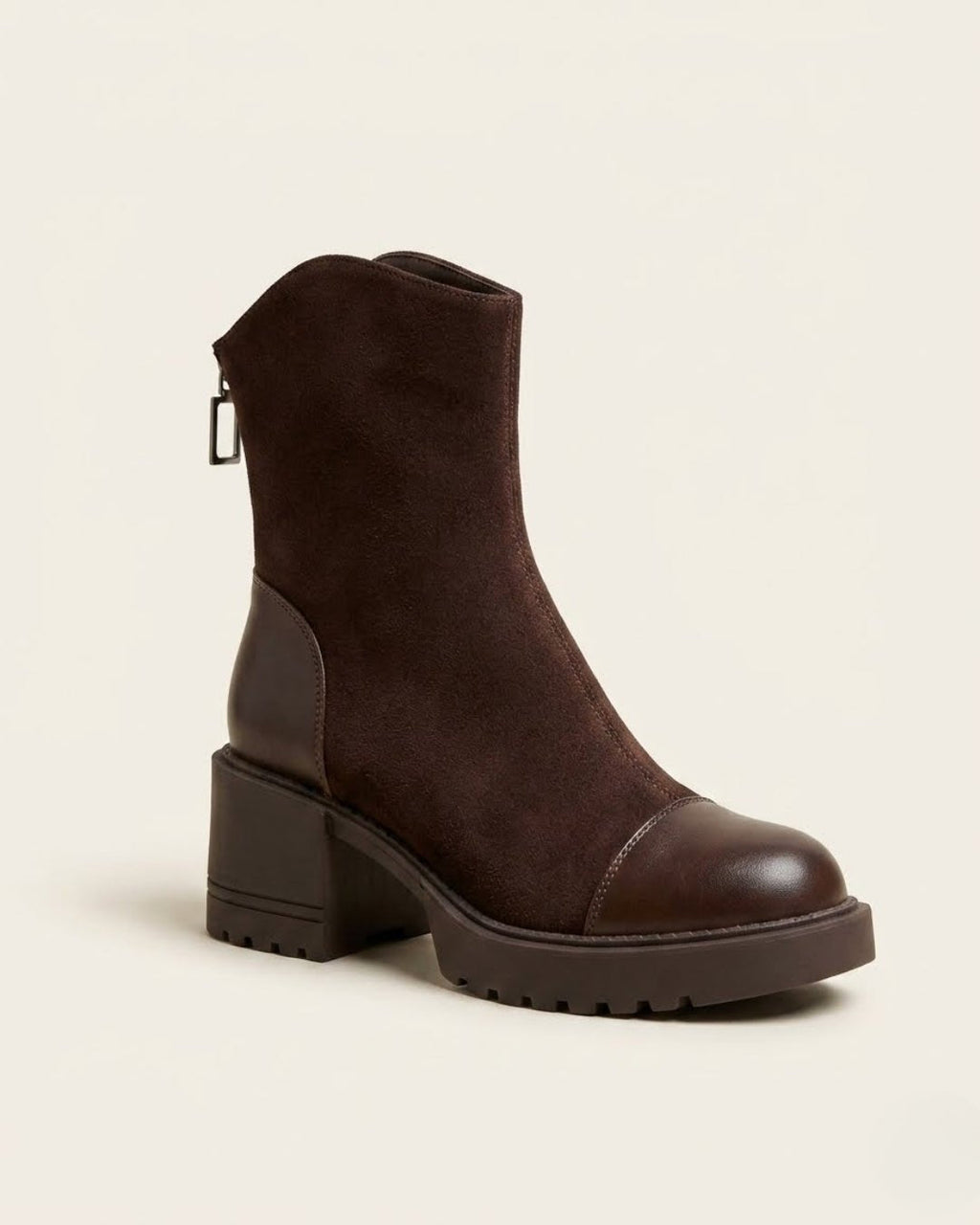 EUDORA | SUEDE ANKLE BOOTS - Brown