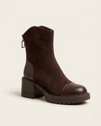 EUDORA | SUEDE ANKLE BOOTS - Brown