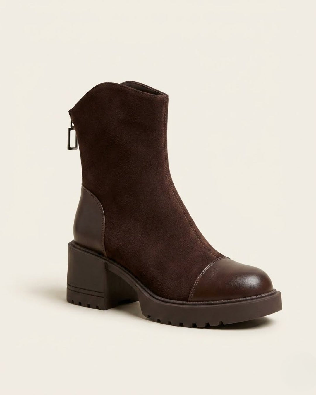 EUDORA | SUEDE ANKLE BOOTS - Brown