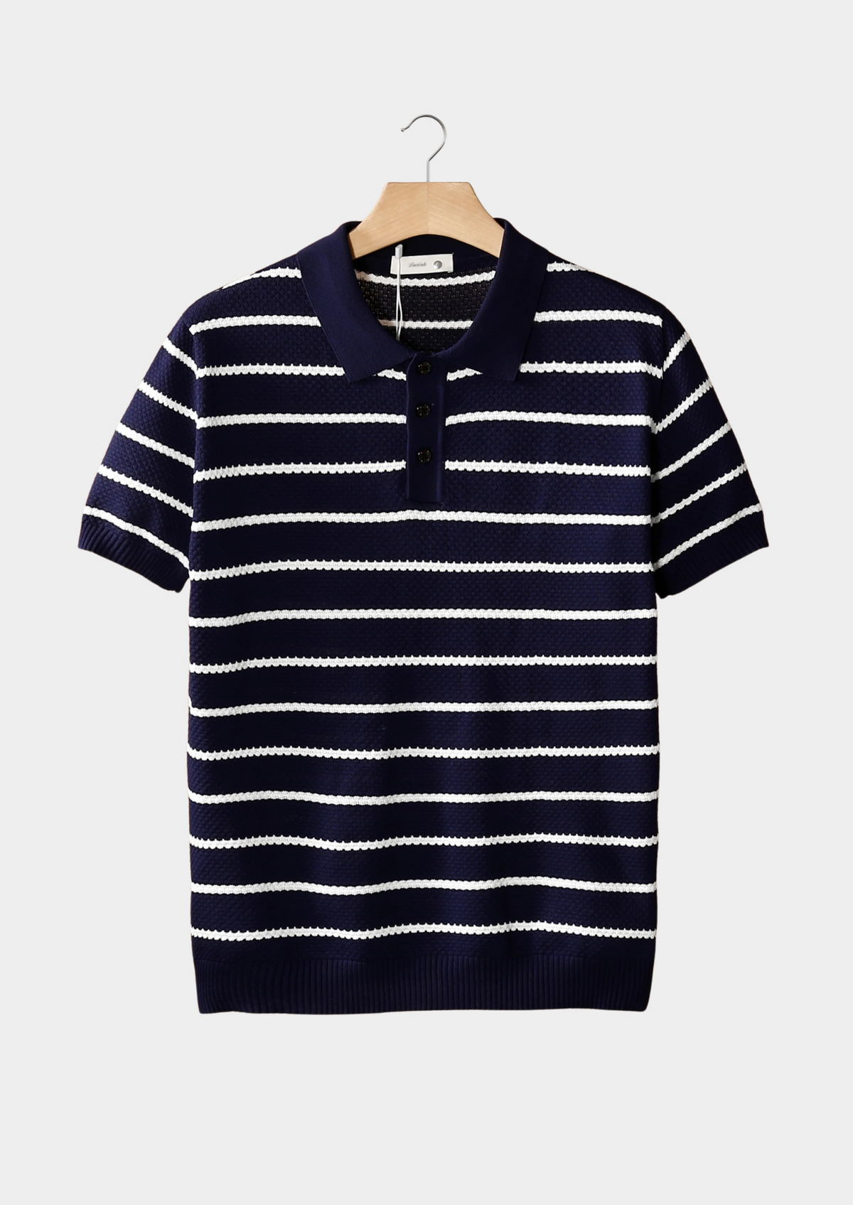 EVERETT | STRIPED POLO SHIRT - Navy