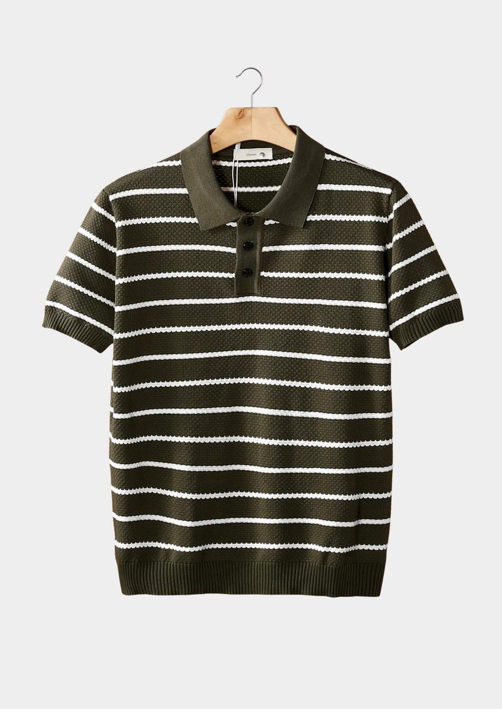 EVERETT | STRIPED POLO SHIRT - Olive