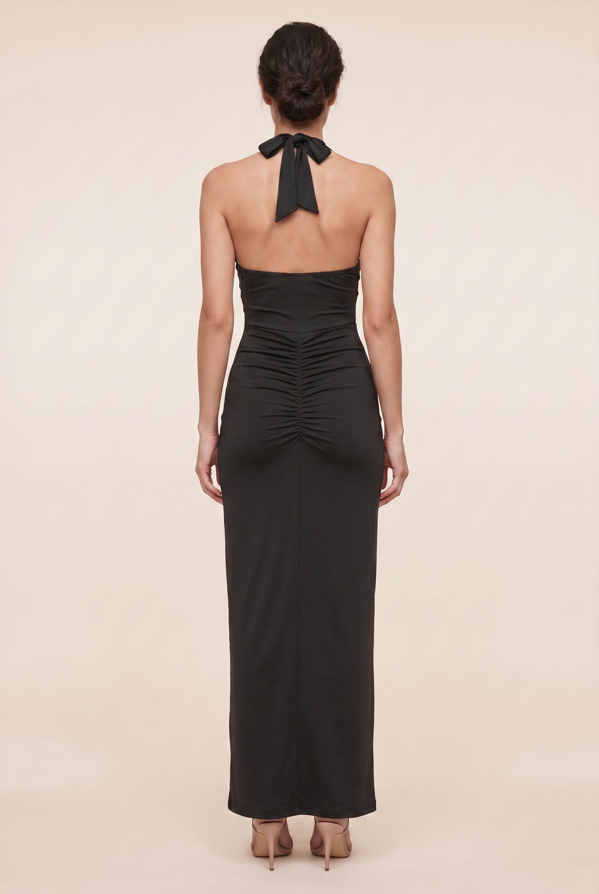 FABIENNE | CUTOUT MAXI DRESS - Black