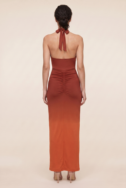 FABIENNE | CUTOUT MAXI DRESS - Sunset Ember
