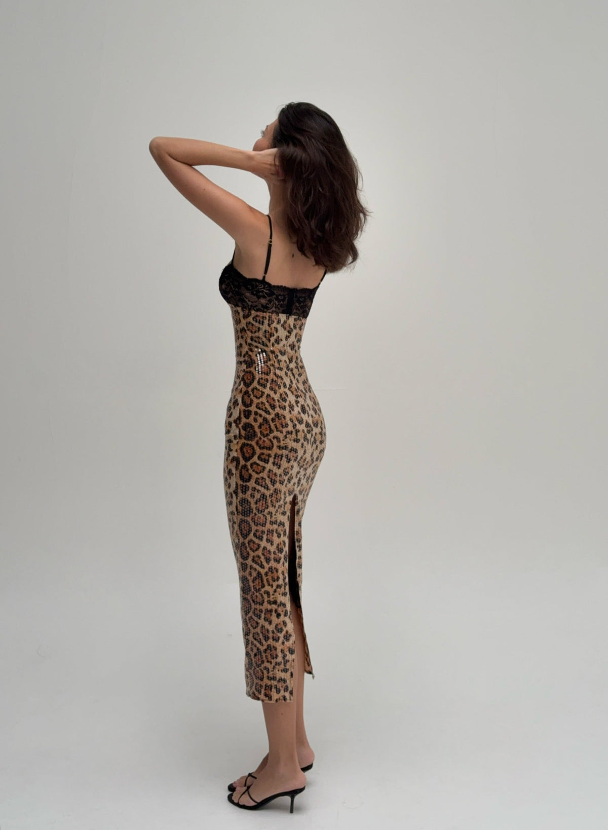 FAUSTINE | LEOPARD MIDI DRESS - Leopard