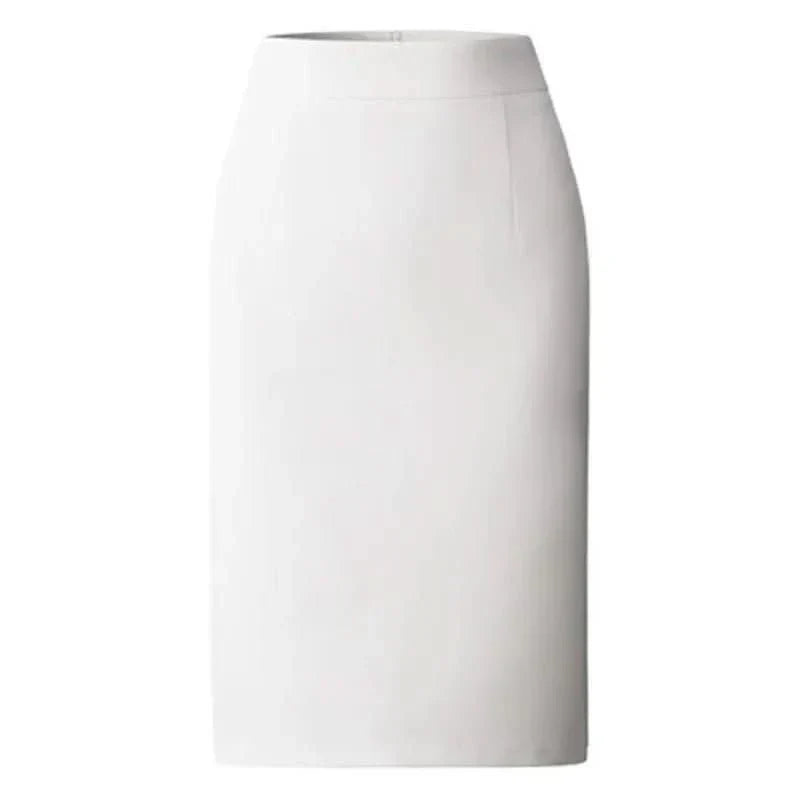FIA | TAILORED HIGH WAIST PENCIL SKIRT - White