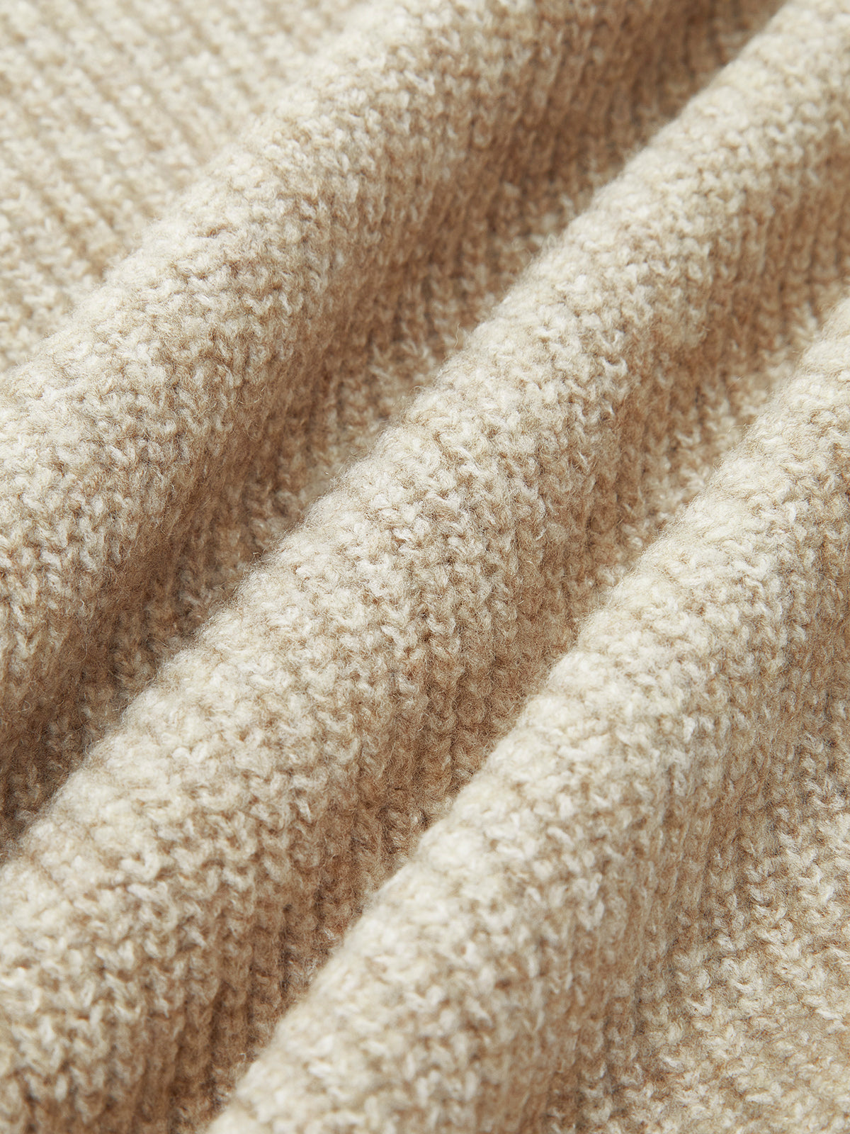 FIORELLA | WOOL-BLEND QUARTER-ZIP SET - Oatmeal