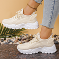 FLORINE | WIDE-TOE SNEAKERS - Khaki