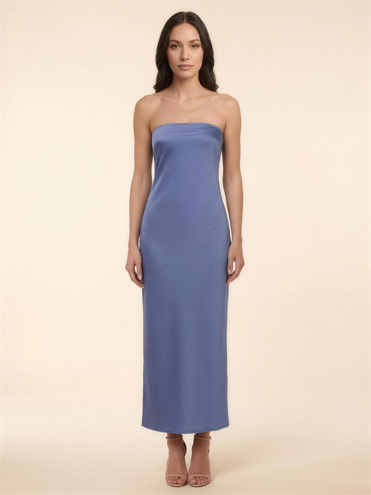 FRANCINE | MAXI DRESS - Blue Grey