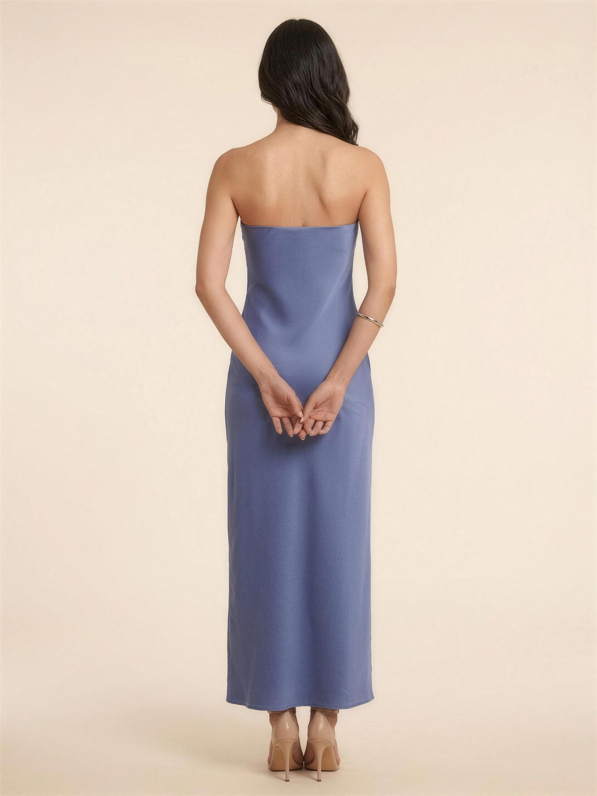 FRANCINE | MAXI DRESS - Blue Grey