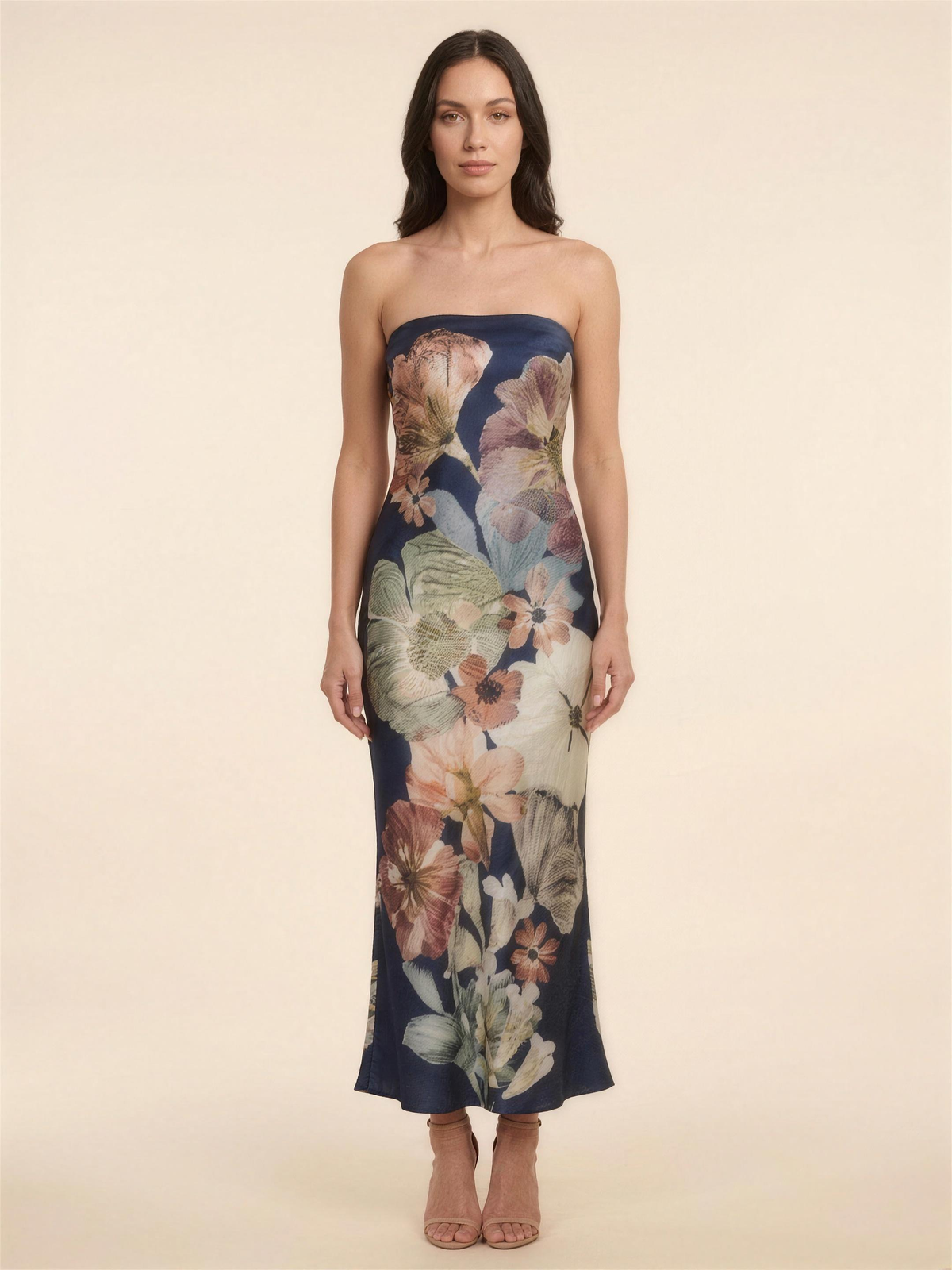 FRANCINE | MAXI DRESS - Navy Floral