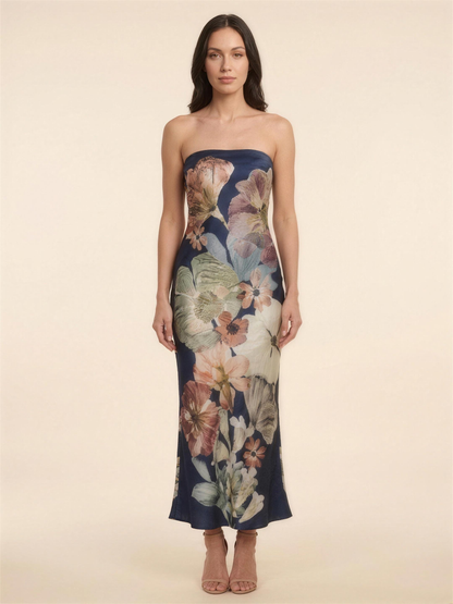 FRANCINE | MAXI DRESS - Navy Floral