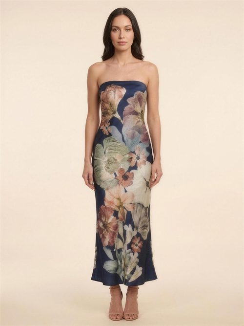 FRANCINE | MAXI DRESS - Navy Floral