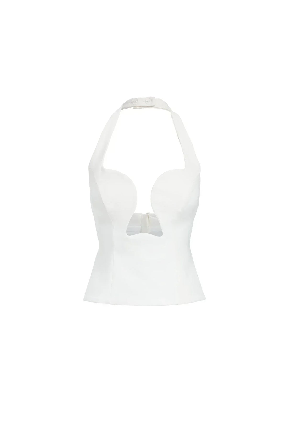 GENOVEVA | HALTER TOP - Ivory