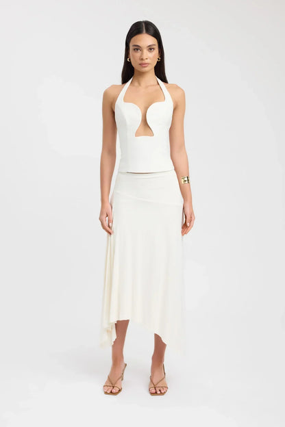 GENOVEVA | HALTER TOP - Ivory